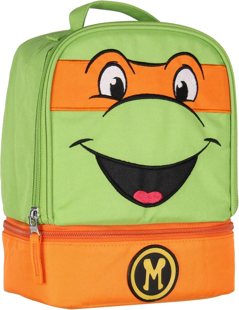 INTIMO Teenage Mutant Ninja Turtles TMNT All Turtles Dual Compartment Lunch Box (Michelangelo) - Image 1